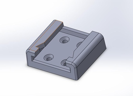 lux tools bateria suporte holedr 3d print model - Mito3D