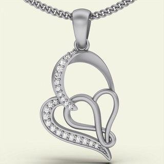 lux heart pendant silver gold jewelry printable 3d model trend fashion design zbrush tiger 3d print model - Mito3D