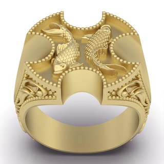 Luxo anel prata ouro joalheria imprimível 3d modelo tendência moda Projeto zbrush tigre 3d print model - Mito3D