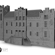 lujoso palacio 2 martillo guerra resina años sigmar tornillo acción llamas arquitectura casa miniaturas edificio paisaje juego cifras tierra calabozo fantasía juegos 3d print model - Mito3D