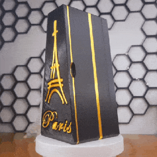 luxe boîte Eiffel tour valentines journée Paris résine 3d print model - Mito3D