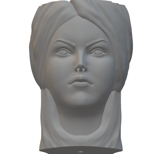 luxury lady flowerpot 3D print model - Mito3D