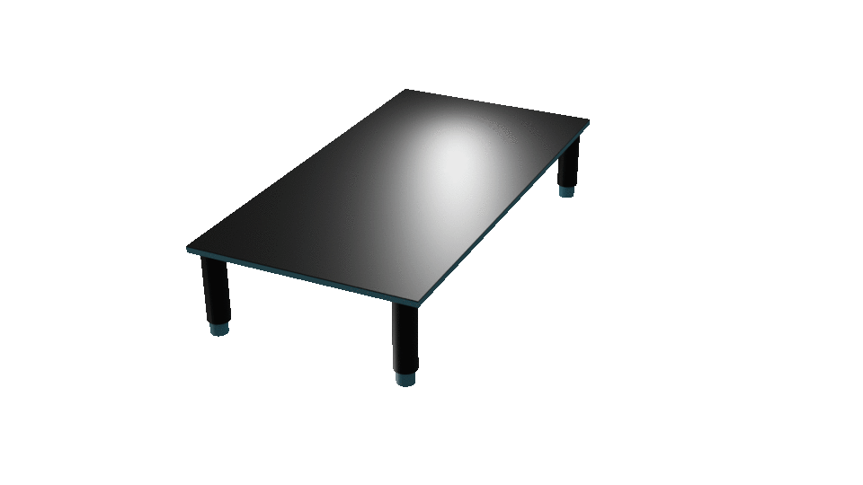 luxury table detachable 3D print model - Mito3D