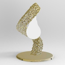 lampe luxe chambre conception garde spirale trous luminaire éclairage chevet table 3d print model - Mito3D