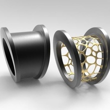 lv 55 anneaux bijoux duo 3d print model - Mito3D