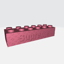 lv supreme brick art toy 3d print model - Mito3D