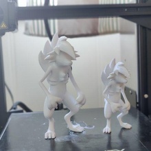 lycanroc medianoche formar juego pokemon caspa perro 3d print model - Mito3D