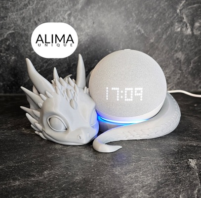 lügen baby drachen kompatibel amazonas punkt alexa homepod mini schlafen funktional stl 3d print model - Mito3D