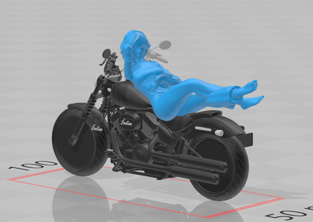 dire bugie motociclo 1 64 arte caldo ruote figura figure ragazza 3d print model - Mito3D