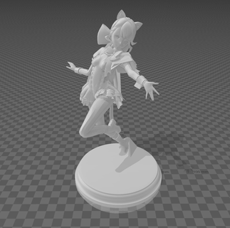 Lynette figura jogos Genshin impacto 3d print model - Mito3D