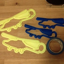 lynx helicopter cookie cutters home 3d print model - Mito3D