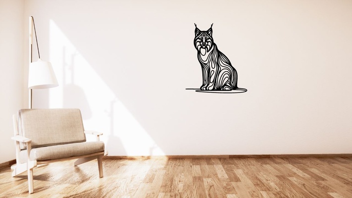 lynx wall art home decor decoration stile fashion cool figures 3d print model - Mito3D