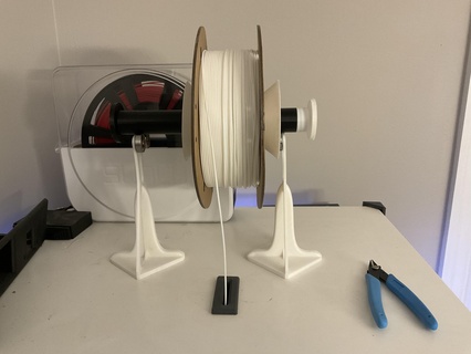m&e filament spool reel Tools reels holder 3d print model - Mito3D