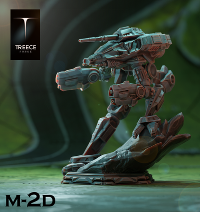 2d bataille mech battletech arbrece forger arbreceforge mecha américain 3d print model - Mito3D