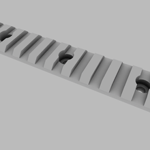 lok picatinny rail outil mlok airsoft pièces jointes glock Noël pistolet DIY Cadre calamar jouet 3d print model - Mito3D