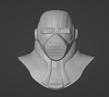 maske kask mat iz sürücü seyyar zırhlı vuruş Kommand 3d print model - Mito3D