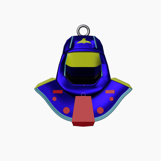 mask key ring 3D print model - Mito3D