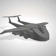 massk transportplane game mask matt trakker 80s toy airplane 3d print model - Mito3D