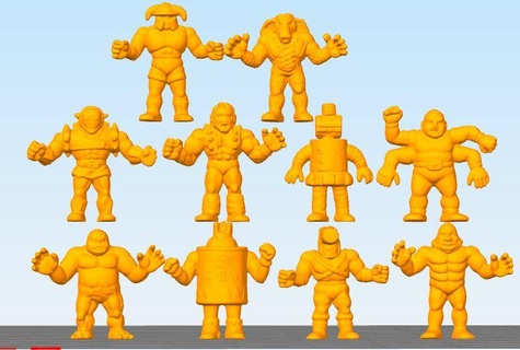 músculo hombres kinnikuman 71 80 mesa superior miniatura colección 3d print model - Mito3D