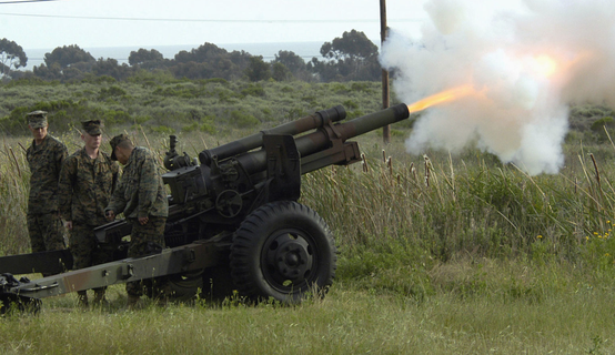 m101 artillería escala modelo 3d impresión guerra 3d print model - Mito3D