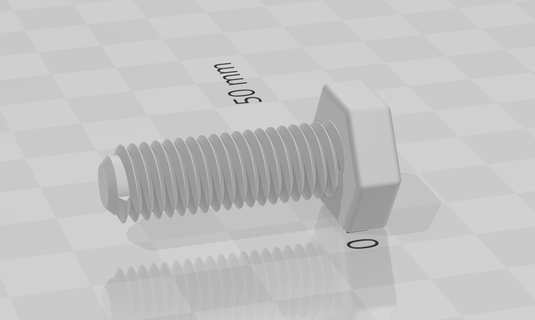 m10 screw m10 screw nuts  3d print model - Mito3D