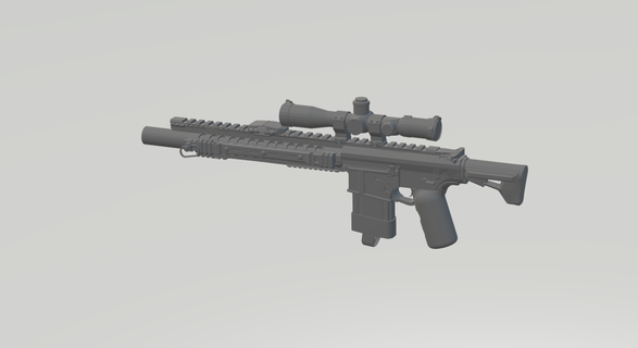 m110 sniper gun le-go Game airsoft minifigures us army game m4 m4a1 block toys figures modern warfare military 3d print model - Mito3D