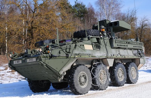 m1134 stryker atgm ifv réservoir us militaire véhicule guerre 41k Astra militarum Ukraine 3d print model - Mito3D