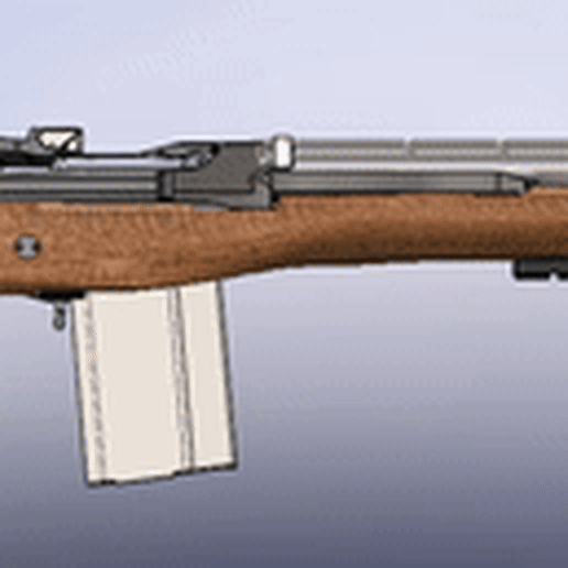 m14e2 complete tool rifle m14 762x51 762 nato 3D print model - Mito3D