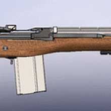 m14e2 complete tool rifle m14 762x51 762 nato 3d print model - Mito3D
