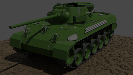 m18 hellcat tank war military american 3d print model - Mito3D