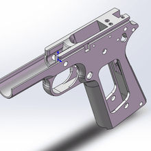 m1911 a1 frame tool 1911 m1911a1 kit 2011 slide grip pistol 3d print model - Mito3D