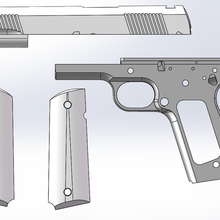 m1911 a1 kits herramienta pistola 1911 m1911a1 equipo 2011 diapositiva cuadro apretón 3d print model - Mito3D