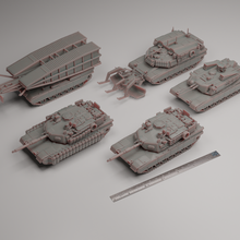 m1 Abrams grup 3d print model - Mito3D