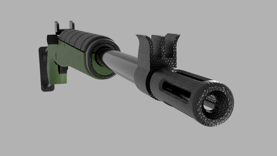 m1 garand style chassis lil badger Various 22lr 3d print model - Mito3D