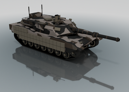 m1a1 tanque divertido 3d print model - Mito3D