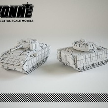 m1a2 vehículo de combate bradley juego tanque militar scalemodel avión juguete wargaming en miniatura 3d print model - Mito3D