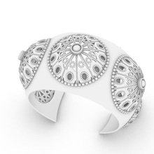 m20 bracelet jewelry oriental ornamental cabochon jewellery 3d print model - Mito3D