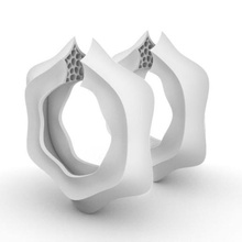 m20 earrings jewelry star starfruit jewellery 3d print model - Mito3D