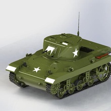 m-22-tank verschiedene Kriegsführung den zweiten Weltkrieg ww2 usa modelism 3d print model - Mito3D