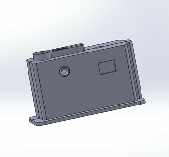 m249 magazine adapter box mag fits a&k ca aeg connector airsoft stanag classic army 3d print model - Mito3D