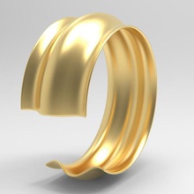 m27 bracelet jewelry waves 3d print model - Mito3D