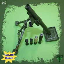 m2 mortar - scale 1 4 gun rifle grg replica guns 3d print model - Mito3D
