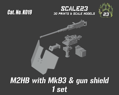 m2hb 50cal mk93 montare universale 3d print model - Mito3D