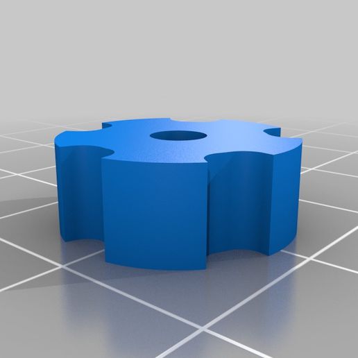 m3-nut knurled attachment tool m3 nut 3d printer accessories 3D print model - Mito3D