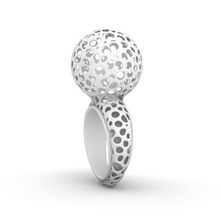 m31 ring jewelry sphere voronoi 3d print model - Mito3D