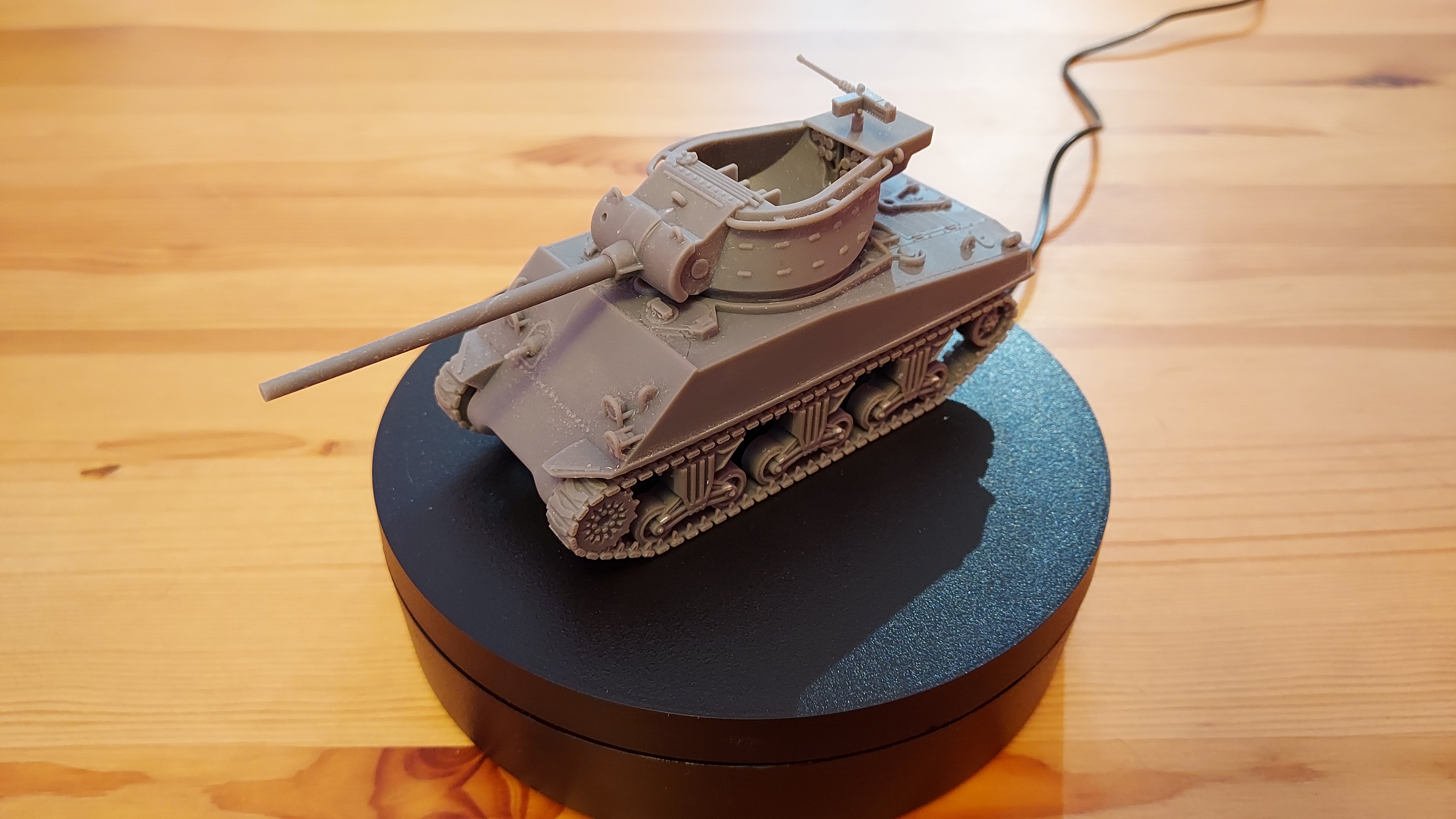 m36b1 jackson 1 56 28mm Game sherman wwii american usa tank bolt action miniature arvernes hunter 3D print model - Mito3D