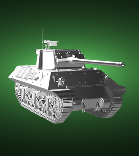 m36 casa americano tanque destruidor mundo guerra ii of tanques trovão batalha combate veículo brigando militares exército marinha 3d print model - Mito3D
