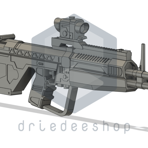 m392 designated marksman rifle game weapon cosplay halo 3D print model - Mito3D