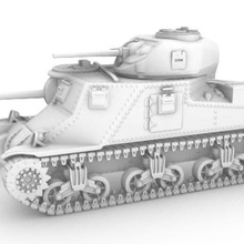 m3 concedere ww2 Britannico medio serbatoio gioco scala modello durante seconda guerra mondiale kit 1 35 72 76 48 16 3d print model - Mito3D