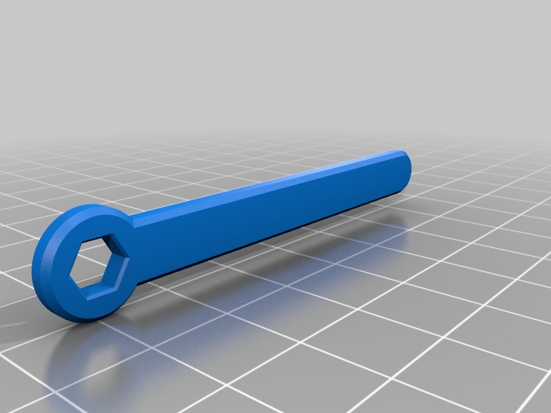 m3 écrou clé 3mm boulon DIY main outils hexadécimal noisettes outil 3D print model - Mito3D